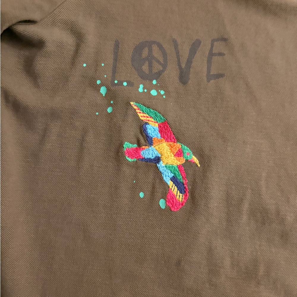 Polo Ralph Lauren Men's Classic Fit Peace & Love Embroidered size Large - Picture 5 of 9